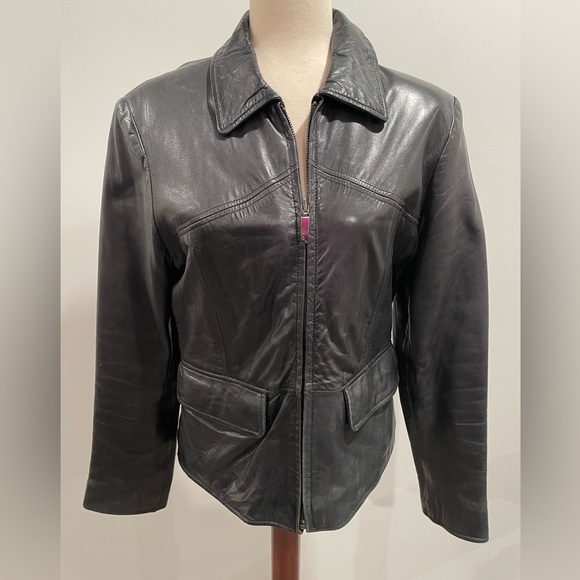 Adler Collection Jackets & Blazers - Adler Collection lambskin leather jacket for women, size medium